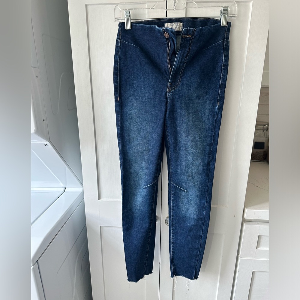 We The Free Blue Skinny Jeans